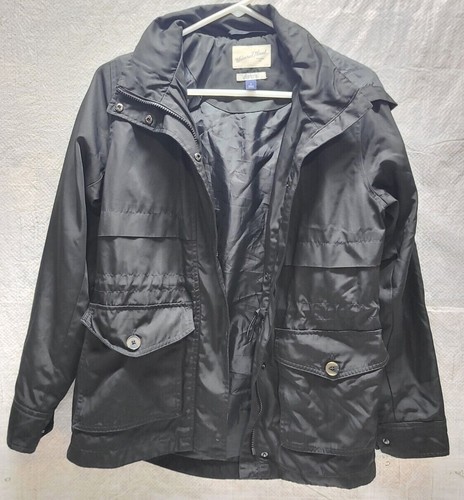 Universal Threads Hooded Water Resistant Jacket Womens Size Small Black NICE - Picture 1 of 8