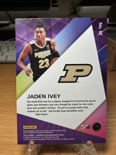 2022-23 Recon PurpleJaden Ivey Rookie Purdue Boilermakers @ 2 Cards Lot - Bild 4 von 7