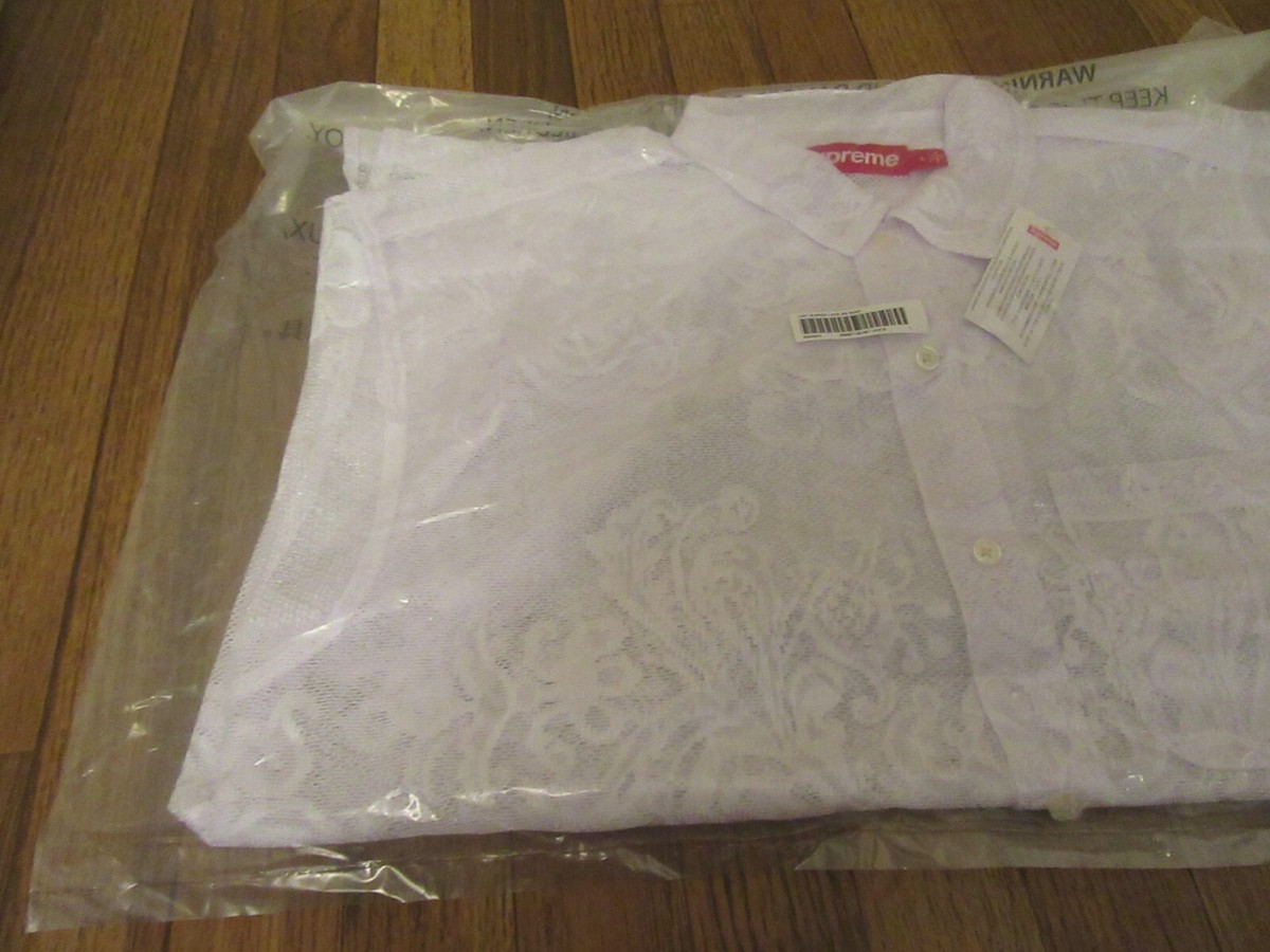 Supreme Last Supper Lace S/S Shirt Size Large White SS25