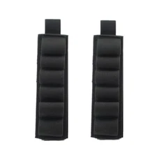 2pcs Tactical Shotgun 6 Rounds 12 Gauge Shell Holder Card Strip Belt Mag Holster