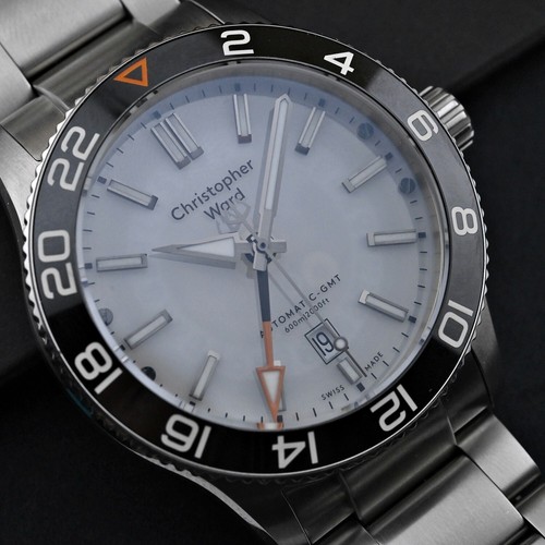 Christopher Ward C60 Anthropocene GMT Polar White Automatic 600m Diver
