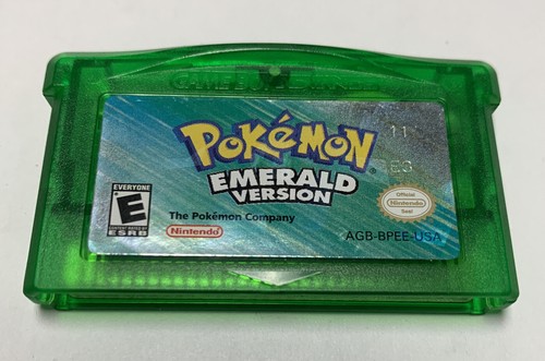 Authentic Pokémon Emerald for Nintendo Gameboy Advance GBA New Save Battery NTSC
