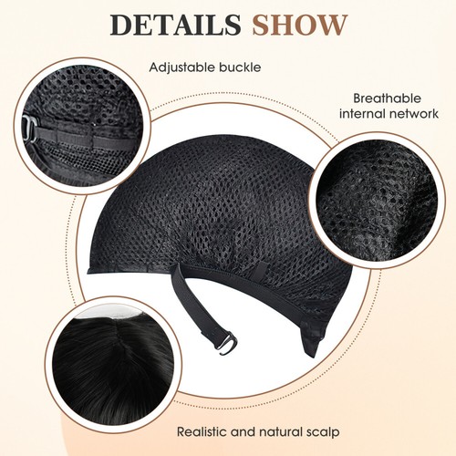 70cm Long Curly Wigs for Women Natural Black Curly Cosplay Costume Party Hair - Picture 11 of 12