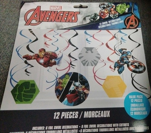 NEW In PKG MARVEL AVENGERS BIRTHDAY PARTY supplies🎂🎉 14pc LOT! FAST SHIP - Picture 2 of 4