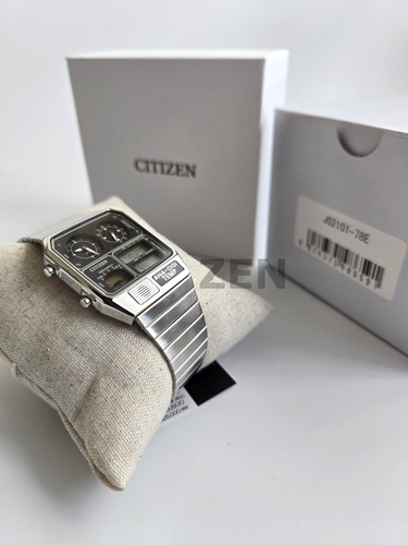 CITIZEN ANA-DIGI TEMP JG2101-78E Silver Men's Watch Bracelet Type Fast Ship JP - Picture 15 of 24