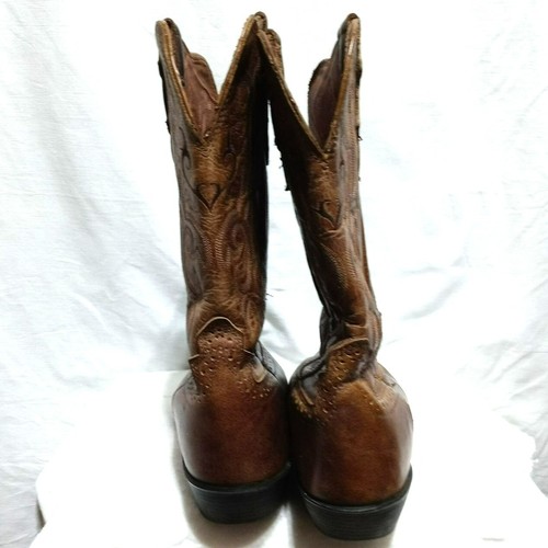Justin MacKayla Botas de Cuero Marrón Claro Talla 11C L2561 Western Rodeo - Imagen 4 de 12