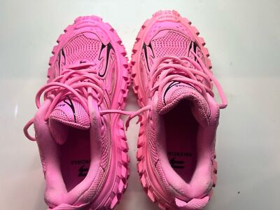 靴 balenciaga Bouncer Defender Pink 41 Balenciaga Bouncer Defender Chunky-Sole Pink Sneaker Women