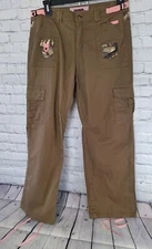 Womens CARGO Outdoor Pants Rugged Gear Pants L Brown Outdoor Master Sports 