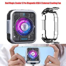 Red Magic Cooler 5 Pro Magnetic USB-C External Cooling Fan for Red Magic 8 9 Pro