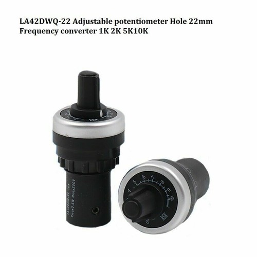 LA42DWQ-22 Adjustable potentiometer Hole 22mm Frequency converter 1K 2K 5K10K - Imagen 1 de 5