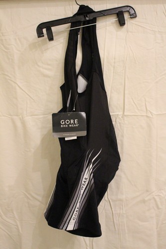Gore Bike Wear Element Razor Bibshorts Men's MEDIUM Black/White 990108 NEW - Picture 4 of 8