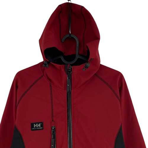 Helly Hansen Softshell Rosso Scuro con Cappuccio Abbigliamento Giacca Taglia S - Foto 2 di 11
