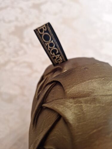 Borgata Avocado Verde Pintuck Piegato Rotondo Cuscino Raso Taffetà - Foto 2 di 5