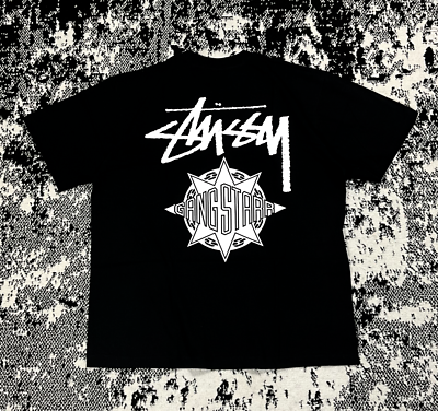 BRAND NEW STUSSY GANGSTARR TAKE IT PERSONAL TEE BLACK BRAND NEW STUSSY GANGSTARR TAKE IT PERSONAL TEE BLACK