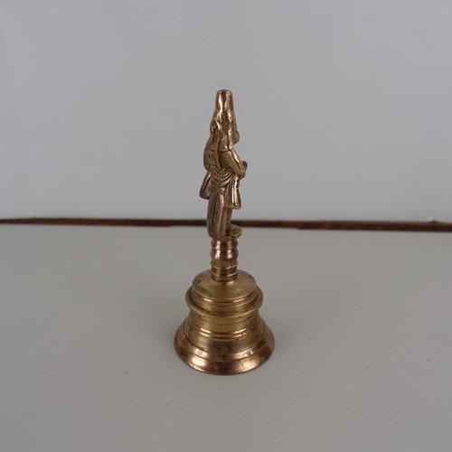 Campana Puja de Bronce Tradicional India con Dios Hanuman - Imagen 4 de 11
