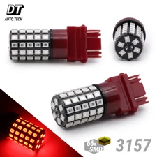 Syneticusa 3157 Red LED Rear Brake Stop High Power Tail Lamp Light Bulbs