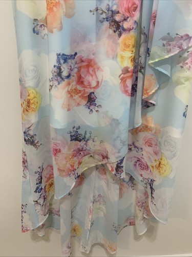 Dotti Soft Pastel Feminine Romantic Floral MIDI Dress Weddings 💕 Size 12 - Picture 4 of 8