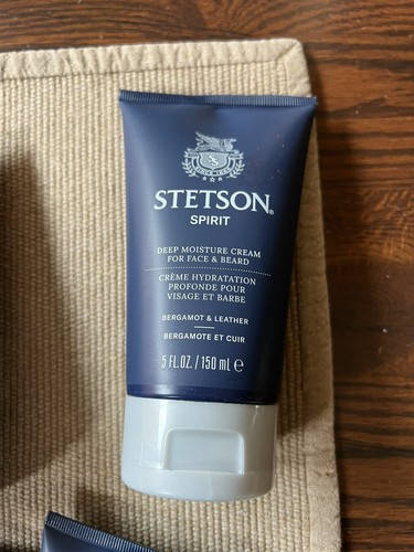 Stetson Spirit Deep Moisture Cream Face Beard Bergamot & Leather 5oz.
