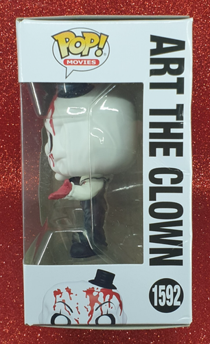 FUNKO POP MOVIES TERRIFIER #1592 ART THE CLOWN (BLOODY) VINYL FIGURE π΅π¦ - Picture 4 of 18
