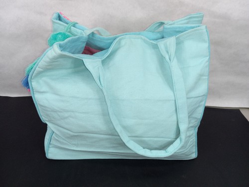 NEW Debbie Katz Blue Pink South Beach Bag Boho Luggage Large Colorful Eye - Picture 5 of 8