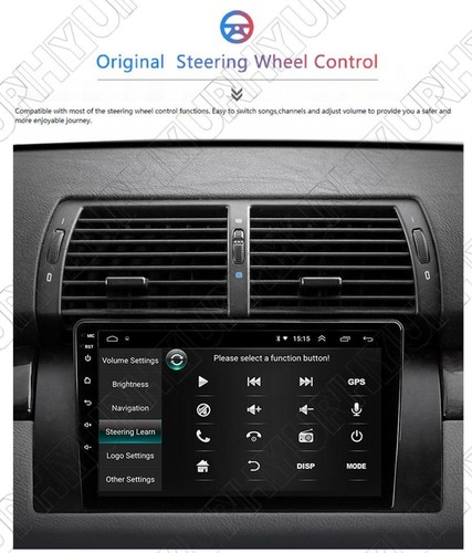 9'' For Android 9.1 Quad-core 1GB+16GB Car Stereo Radio GPS For BMW E39 E53 X5 - Picture 6 of 17
