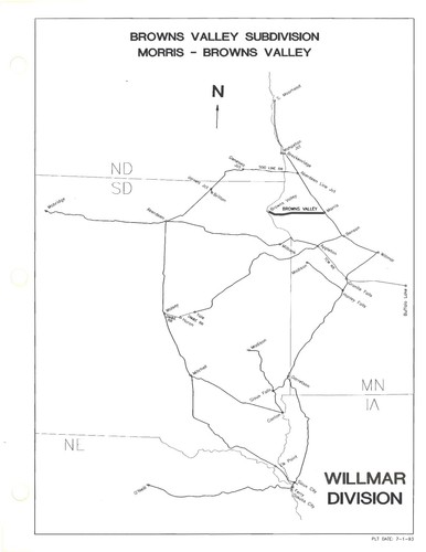 Burlington Northern 1993 Wilmar Division Track Charts PDF Pages on DVD - Picture 13 of 16