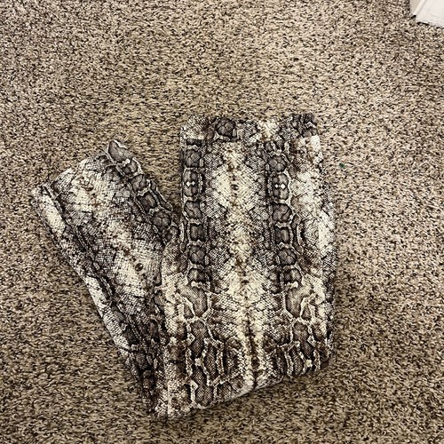 Worthington Pants Womens Size 10 Brown Snakeskin Ankle - Picture 2 of 4