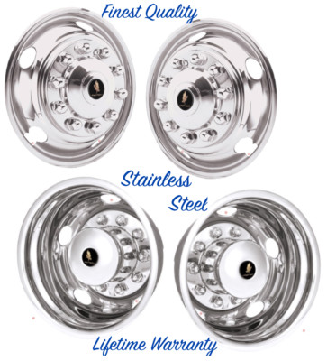 DODGE RAM 4500 5500 19.5 10 LUG STAINLESS WHEEL COVER WHEEL SIMULATOR LINERS DODGE RAM 4500 5500 19.5 10 LUG STAINLESS WHEEL COVER WHEEL SIMULATOR LINERS