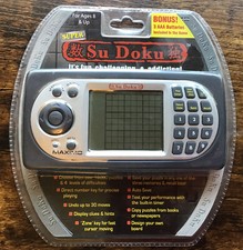 New Maximo Super Sudoku Handheld Electronic Puzzle Game - 16,000+ Puzzles - NIP