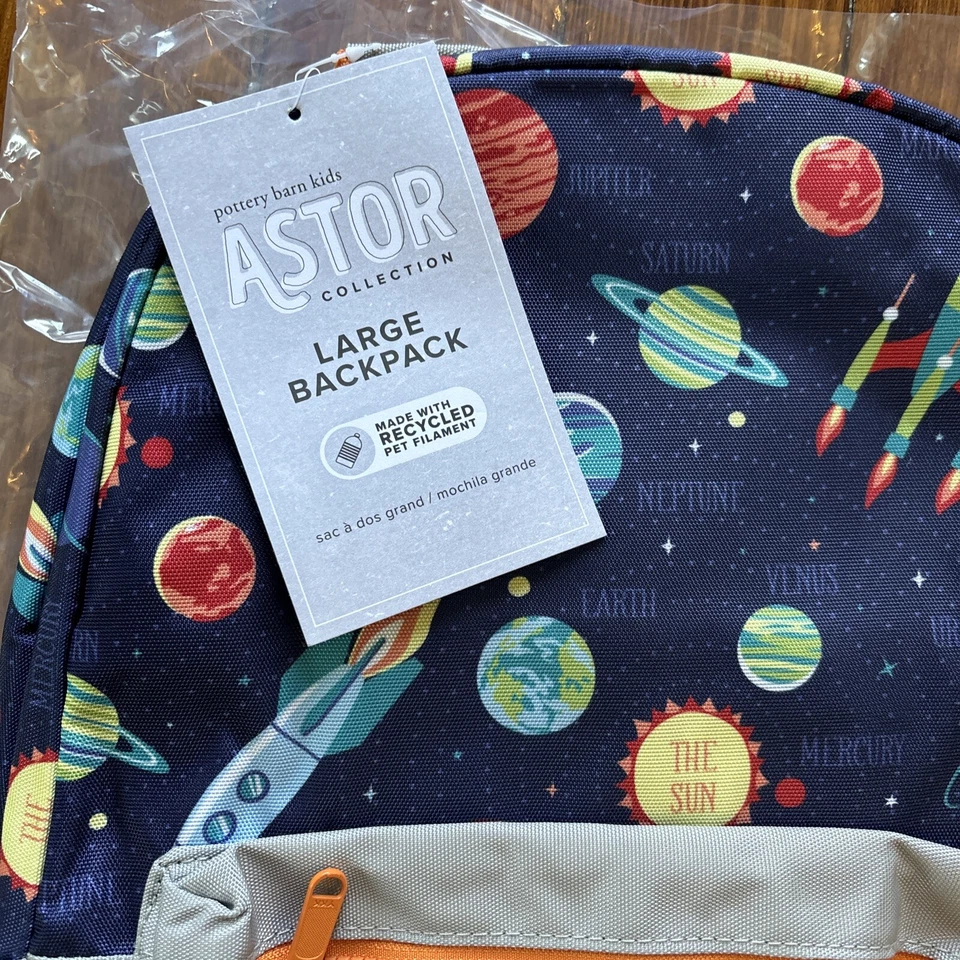 Mochila GRANDE Escuela Cerámica Granero Sistema Solar Planeta Espacial Bolsa de Viaje Disney🚀 Foto 3 de 4