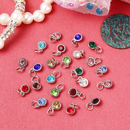 24pcs Birthstones Pendant Crystal Birthstones Jewelry Making - Picture 6 of 10