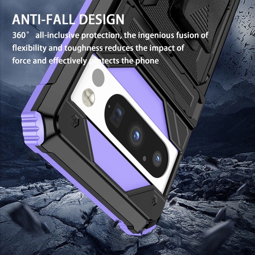 For Google Pixel 9 Pro XL/8 Pro/6A Heavy Duty Stand Shockproof Belt Clip Case - 第 70/85 張圖片