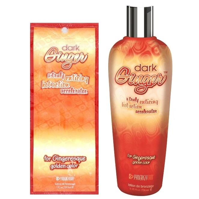 Synergy Tan Dark Ginger hot tingle sunbed tanning lotion cream BOTTLE or SACHET