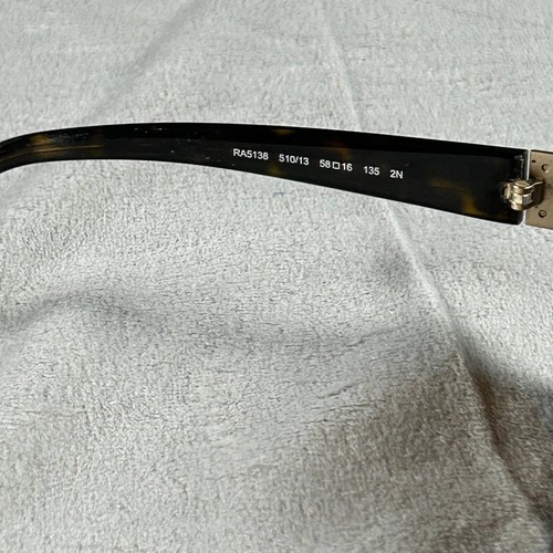 Ralph Lauren RA5138 510/13 Sonnenbrille schwarz/braun eckiges Gestell nur 58-16 135 - Bild 5 von 7