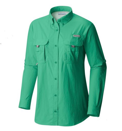 NEW COLUMBIA Women s Bahama Long Sleeve Vented Fishing Shirt UPF