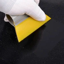 3 1/2 SOFT YELLOW TURBO SQUEEGEE Water Scraper Plastic Handle Window Tint Tools
