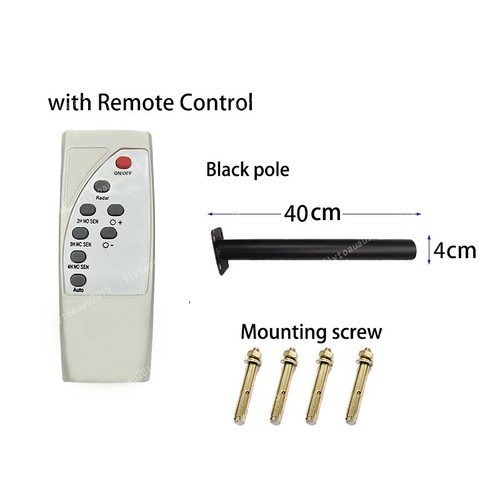 LED Solar Powered Street Lights 6000K Garden Security Lighting Remote+Pole IP65 - Picture 9 of 12