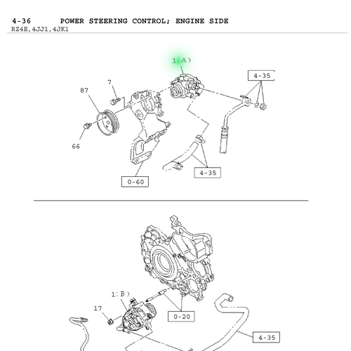Genuine Power Steering Oil Pump I8-97946 164-2 Isuzu D-Max