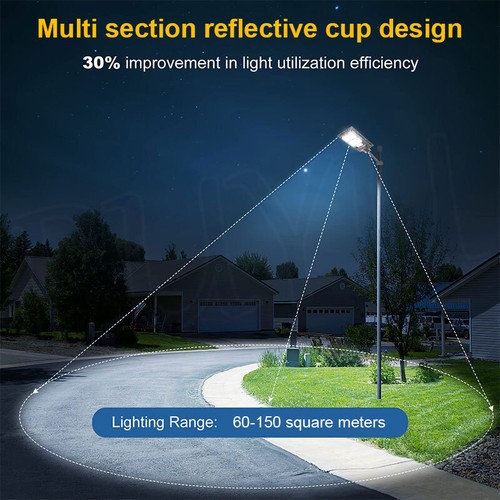 LED Solar Street Light Garden Lights Radar Sensor Floodlight Remote Control Yard - Picture 6 of 16