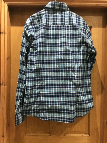 Sovereign Code, Mens Blue Plaid Sport Shirt, Size Large, Cotton Blend - Picture 4 of 4