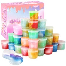 Galaxy Slime Party Favors Mini Slime 30 Pack Stretchy Nonsticky Nonmess Party Fa