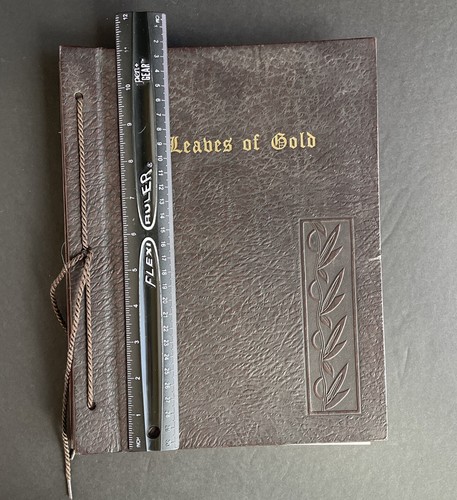 Vintage 1960 "Leaves of Gold" by Clyde Francis Lytle Leather Bound Book 9th Ed. - Picture 17 of 17