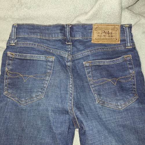 Polo Ralph Lauren Jeans Youth L 14/16 Sullivan Slim Blue Denim - Picture 9 of 12