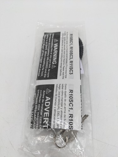 Nuevo de fábrica en la envoltura bloqueo de cable negro armas de fuego pistola almacenamiento 2 llaves - Imagen 2 de 3