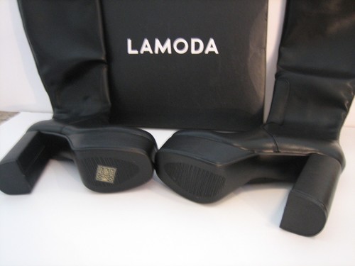 Platform Boots by "Lamoda" U.S. size 8~ Black knee high "Brand new" 22" high! - Picture 12 of 13
