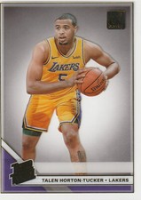 2019-20 Clearly Donruss Talen Horton-Tucker Gold Rated Rookie Rookie #98 Lakers