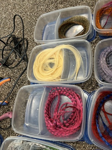 Huge Lot Hair Extensions Human Hair Satin Multi Colors All New Opened - Picture 7 of 8