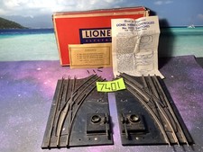Lionel # 1022 Vintage O27 Manual Switches 1 Pair / Box,instruction,pins.