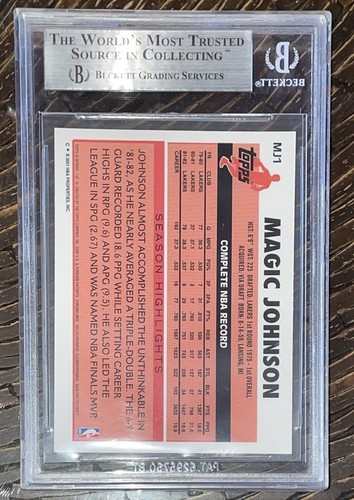 Pop 1๐2000 Magic Johnson TOPPS CHROME Cards That Never Were MJ1 BGS 9, 9.5 subs - Picture 6 of 12