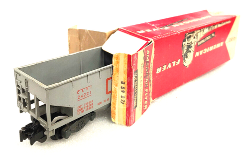 AMERICAN FLYER S-GAUGE 24221 C&EI TWO BAY HOPPER w BOX. EX! - Picture 5 of 5